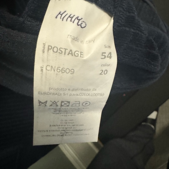 Great Condition Fradi Slim Fit Blue Corduroy Casual Blazer Jacket - Picture 5 of 8